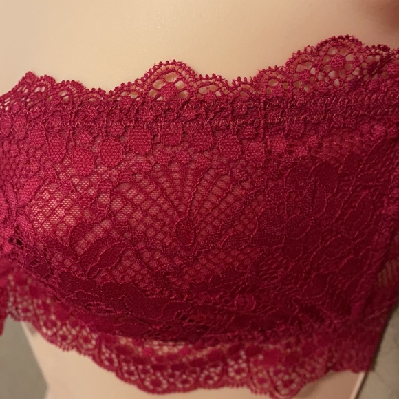 Free people, Lacey Looks Bra, Red, Medium - Picture 4 of 7